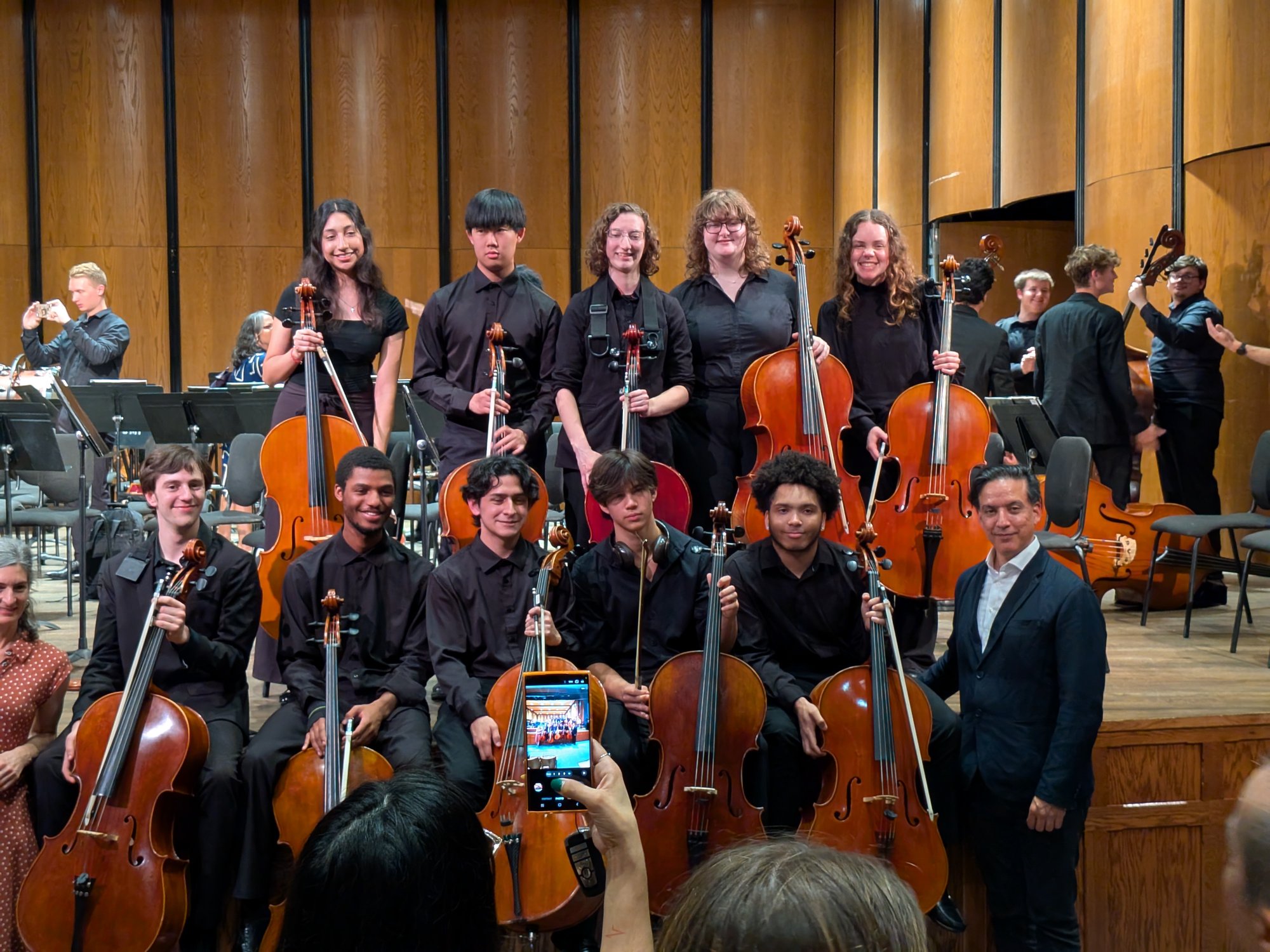 With the cello section at Sewanee